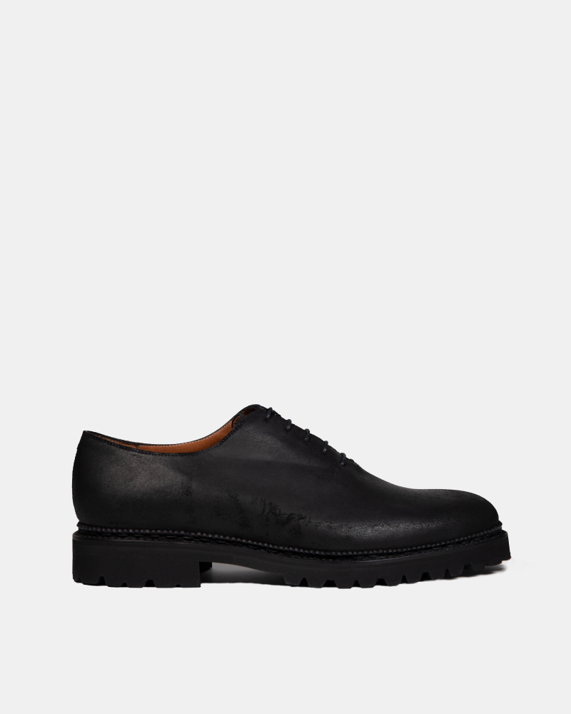 Miquel uR - Black Waxed Suede - 780