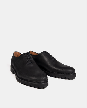 Miquel uR - Black Waxed Suede - 780