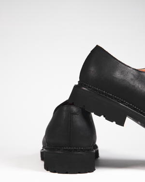 Miquel uR - Black Waxed Suede - 780