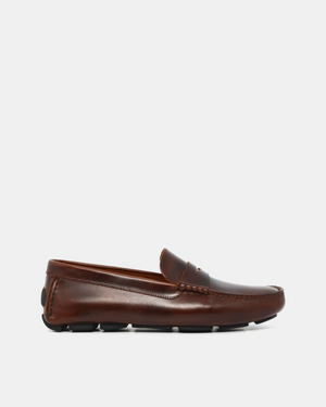 Brown Leather Driving Shoes